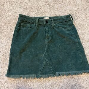 SO Teal Corduroy Mini Skirt